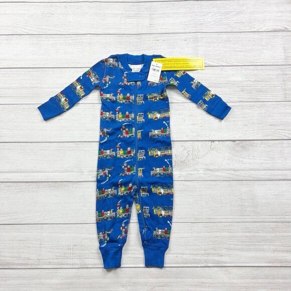 NWT Hanna Andersson Train Organic Pajamas - Picture 1 of 3